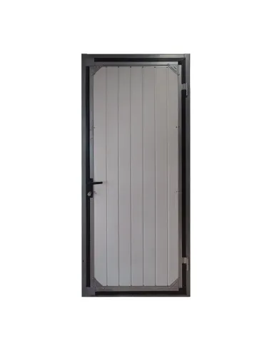 Drzwi Techniczne Stalowe 88,5 x 208,5 cm - Antracytowe T10