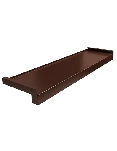 Parapet Zewnętrzny Stalowy - Brąz RAL 8017