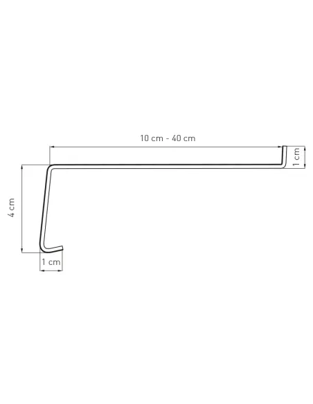 Parapet Zewnętrzny Stalowy - Srebrny RAL 9007