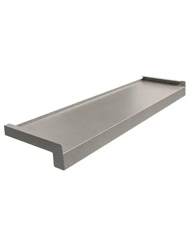 Parapet Zewnętrzny Stalowy - Srebrny RAL 7037 Struktura Piasku