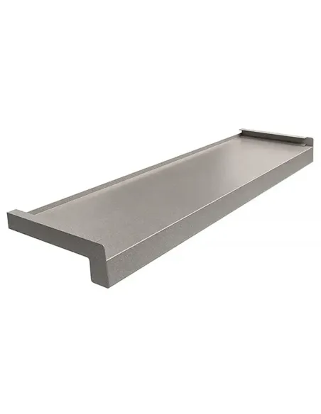 Parapet Zewnętrzny Stalowy - Srebrny RAL 7037 Struktura Piasku