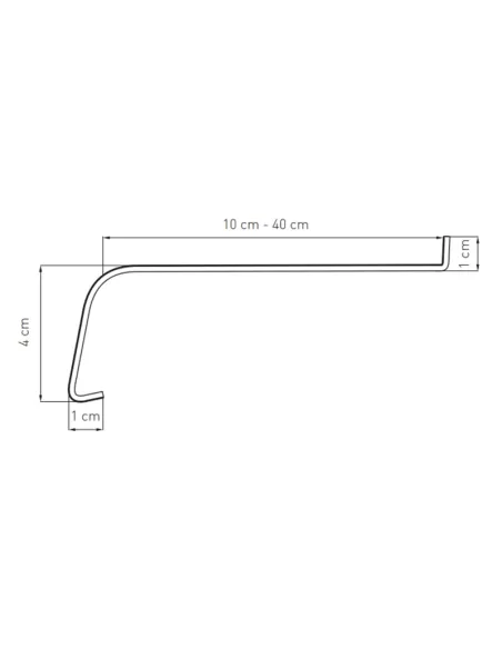Parapet Zewnętrzny Stalowy Softline - Antracyt RAL 7016