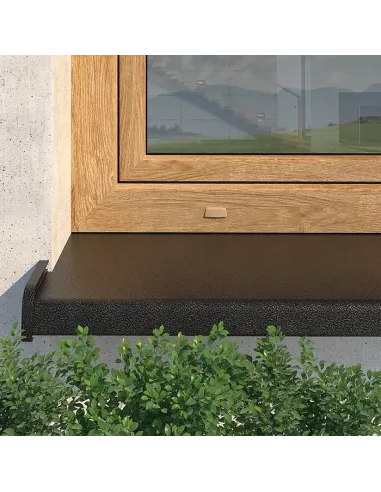 Parapet Zewnętrzny Stalowy Softline - Antracyt Struktura