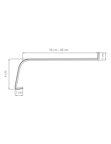 Parapet Zewnętrzny Stalowy Softline - Brąz RAL 8017