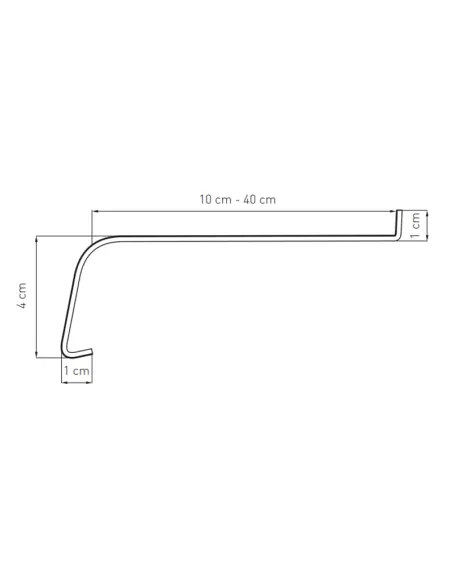 Parapet Zewnętrzny Stalowy Laminowany Softline - Złoty Dąb