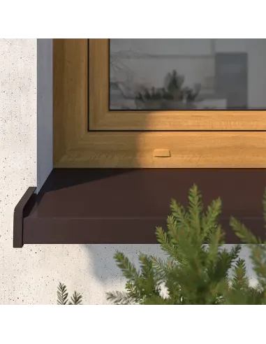 Parapet Zewnętrzny Aluminiowy - Brąz RAL 8019