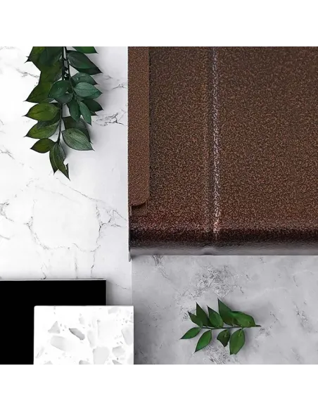 Parapet Zewnętrzny Aluminiowy Imitacja Płytki - Brąz RAL 8017