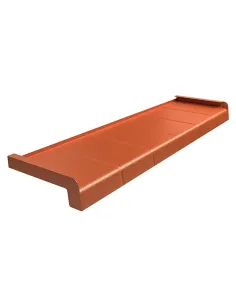 Parapet Zewnętrzny Aluminiowy Imitacja Płytki - Cegła RAL 8004