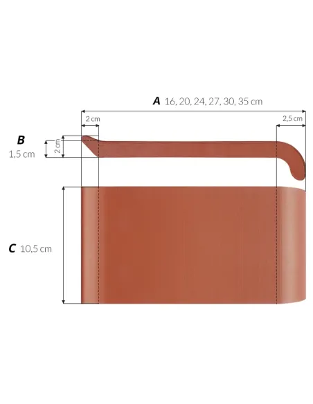 Parapet Zewnętrzny Ceramiczny - Ceglasty