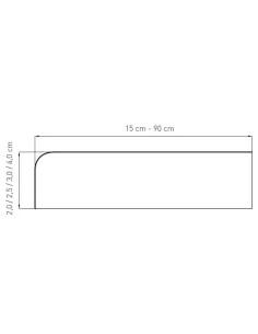 Parapet Wewnętrzny MDF Laminowany - Dąb Bielony 2