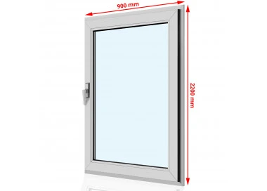 Drzwi balkonowe PCV 900 x 2200