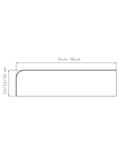 Parapet Wewnętrzny MDF Lakierowany - Marmurek Biały