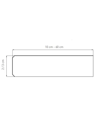 Parapet wewnętrzny z konglomeratu (Aglomarmur) - Carnico