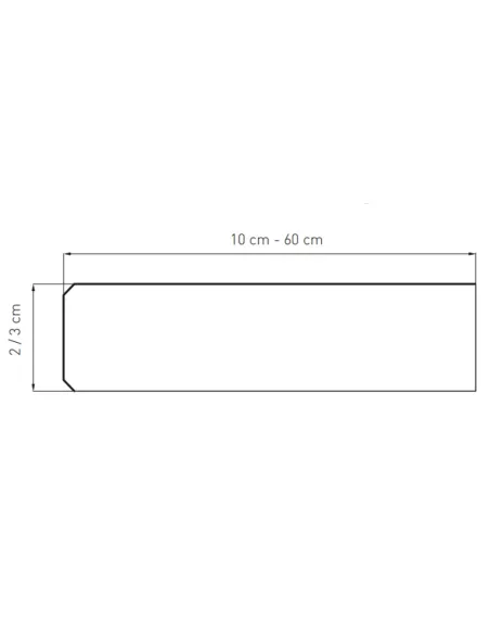 Parapet wewnętrzny z konglomeratu (Aglomarmur) - Carnico