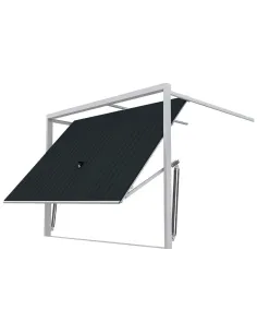 Brama Garażowa Uchylna 297 x 230 cm RAL 7016