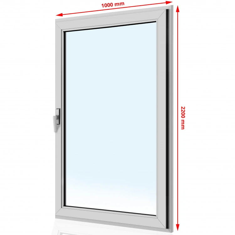 Drzwi balkonowe PCV 1000 x 2200