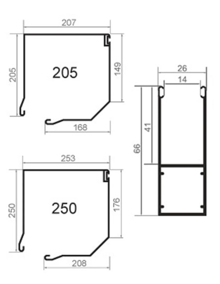 Roleta garażowa MINI 52 - 310 x 280 cm