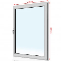 Drzwi balkonowe PVC 1100 x 2200