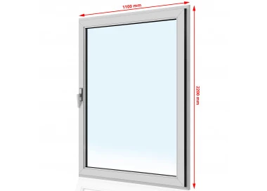 Drzwi balkonowe PVC 1100 x 2200