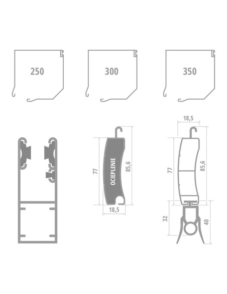 Brama Rolowana Garażowa GUARD 250 x 200 cm