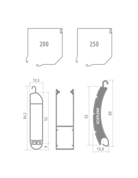 Roleta garażowa MINI 52 - 280 x 290 cm