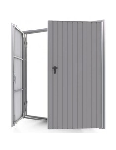 Brama garażowa rozwierna - 245 x 215 - RAL 9006