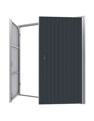 Brama garażowa rozwierna - 285 x 230 - RAL 7016