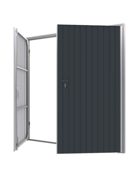 Brama garażowa rozwierna - 285 x 230 - RAL 7016