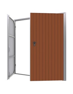Brama garażowa rozwierna - 290 x 300 - RAL 8004
