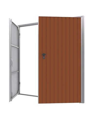 Brama garażowa rozwierna - 290 x 300 - RAL 8004