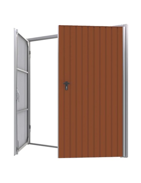Brama garażowa rozwierna - 290 x 300 - RAL 8004