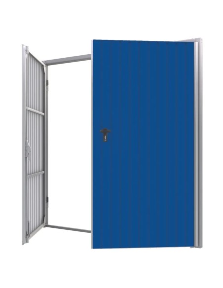 Brama garażowa rozwierna - 250 x 250 - RAL 5010