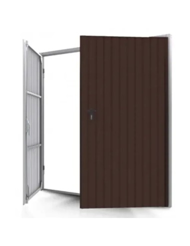 Brama garażowa rozwierna - 240 x 240 - RAL 8017
