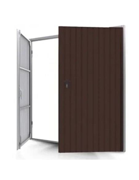 Brama garażowa rozwierna - 240 x 240 - RAL 8017