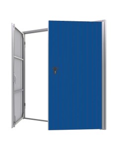 Brama garażowa rozwierna - 230 x 200 - RAL 5010