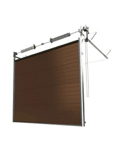 Brama Segmentowa Przemysłowa - 400 x 425 cm - Brąz