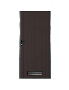 Drzwi Stalowe Techniczne 89 x 193 RAL 8017 - ocieplane