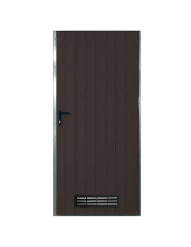Drzwi Stalowe Techniczne 89 x 193 RAL 8017 - ocieplane