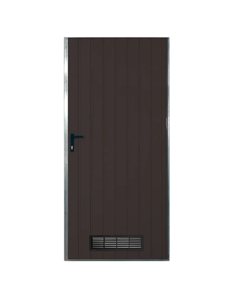 Drzwi Stalowe Techniczne 89 x 193 RAL 8017 - ocieplane