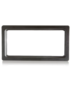 Okno do bramy garażowej 640 x 336 mm - Czarne
