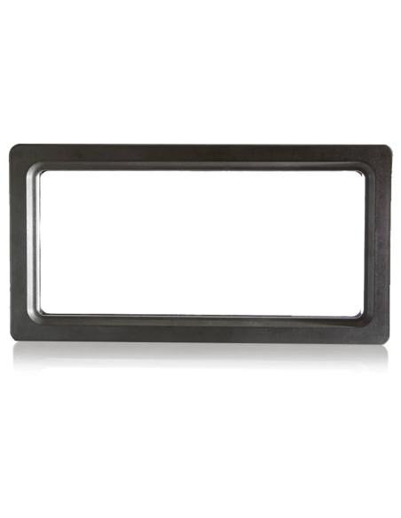 Okno do bramy garażowej 640 x 336 mm - Czarne