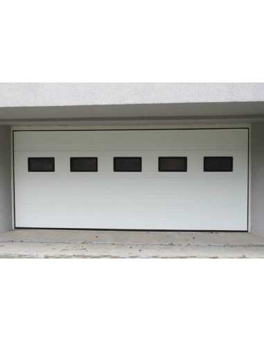 Okno do bramy garażowej 640 x 336 mm - Czarne