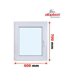 Okno PCV 60 x 70 cm Rozwierno-Uchylne Dwuszybowe Aluplast IDEAL 4000