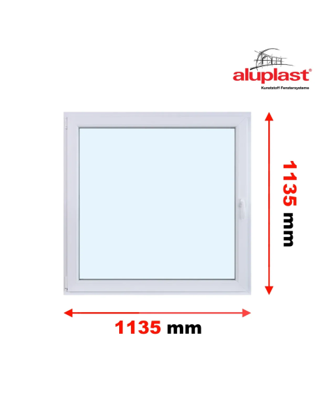 Okno PCV 116,5 x 113,5 cm Rozwierno-Uchylne Dwuszybowe Aluplast IDEAL 4000