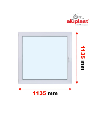 Okno PCV 116,5 x 113,5 cm Rozwierno-Uchylne Aluplast IDEAL 8000