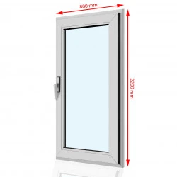 Drzwi balkonowe PCV  800 x  2200
