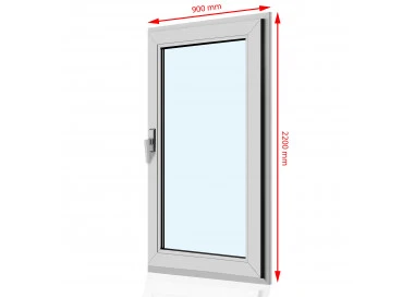 Drzwi balkonowe PCV 900 x 2200