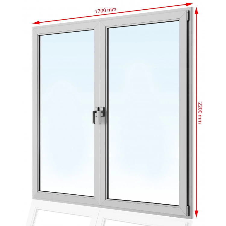 Drzwi balkonowe  PCV 1700 x 2200