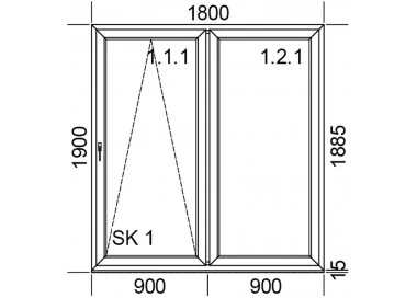 Drzwi przesuwne PSK 1800 mm.