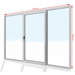 Drzwi balkonowe PCV  2700 x  2200